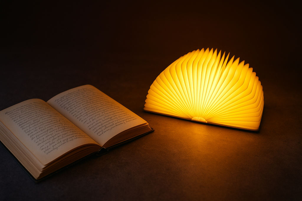 Lámpara Libro LED Recargable de Diseño