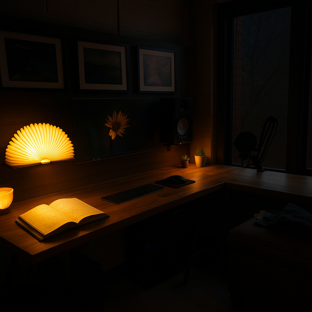 Lámpara Libro LED Recargable de Diseño